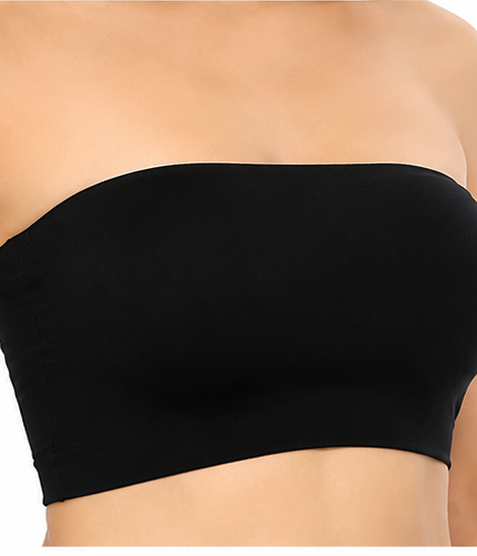 Bandeau Bra for Women | Strapless Tube Bra with Silicone Grip