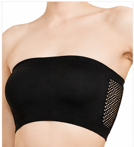 Women’s Tube Bra | Solid Breathable Hollow Design for Everyday Wear