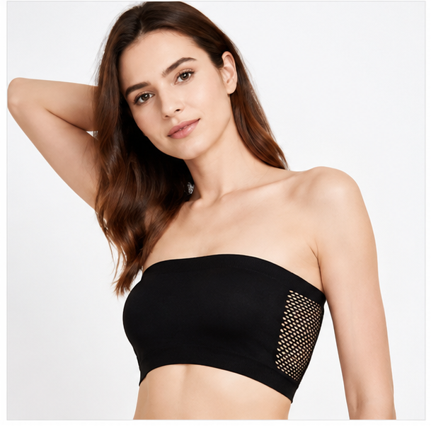 Women’s Tube Bra | Solid Breathable Hollow Design for Everyday Wear