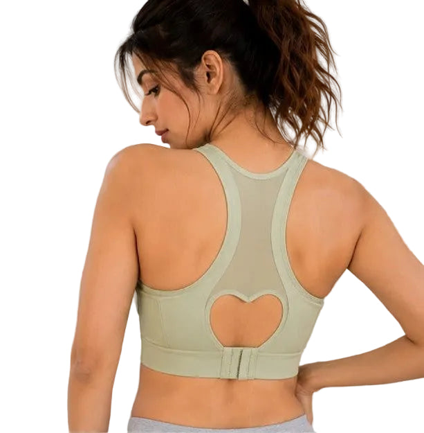 Grey Bold & Beauty Women's Sports Bra for Gym & Yoga Activewear