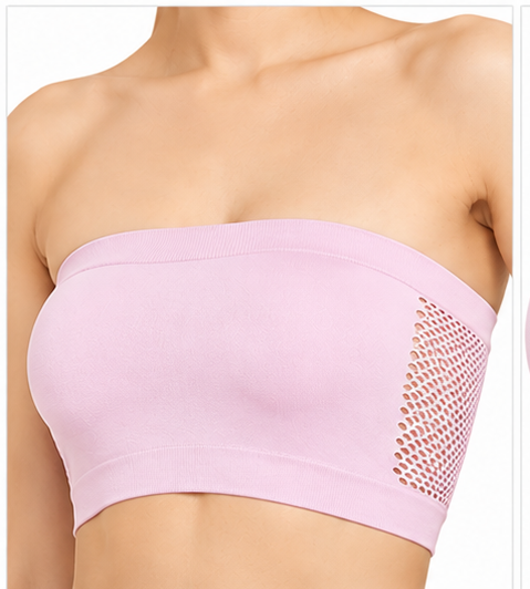 Solid Tube Bra for Women | Breathable Stretchable Strapless Top