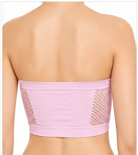 Solid Tube Bra for Women | Breathable Stretchable Strapless Top