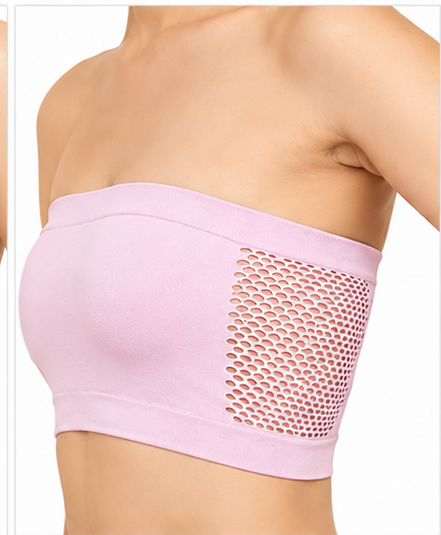 Solid Tube Bra for Women | Breathable Stretchable Strapless Top