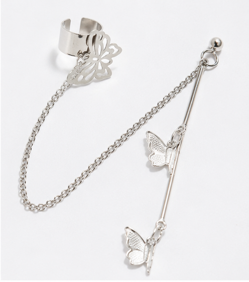 Butterfly Chain Ear Cuff Earrings for Women | TashfiMart