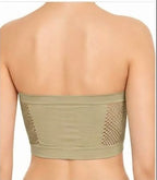 Breathable Tube Top Bra for Women | Solid Hollow Design & Stretchable Fit