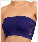 Women’s Breathable Tube Top Bra | Solid Hollow Design & Comfortable Fit