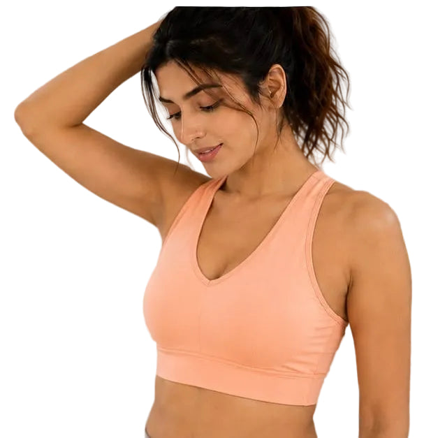 Bold & Beauty Women's Stretchable Racerback Sports Bra  Lightweight Activewear