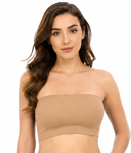Strapless Bandeau Bra for Women | Anti-Slip Silicone Support