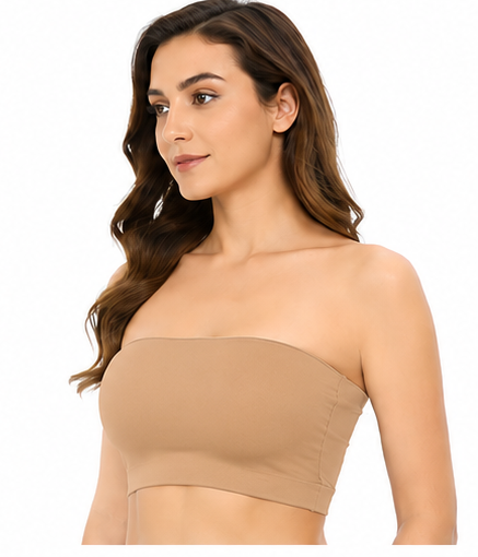Strapless Bandeau Bra for Women | Anti-Slip Silicone Support