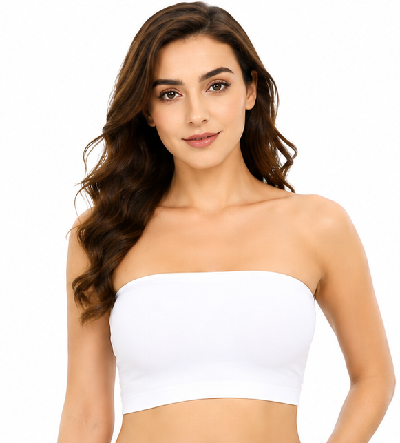 Women’s Strapless Bandeau Bra | Anti-Slip Support & Smooth Coverage