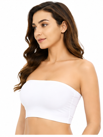 Women’s Strapless Bandeau Bra | Anti-Slip Support & Smooth Coverage