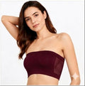 Women’s Breathable Tube Top Bra | Solid Hollow Design & Comfortable Fit